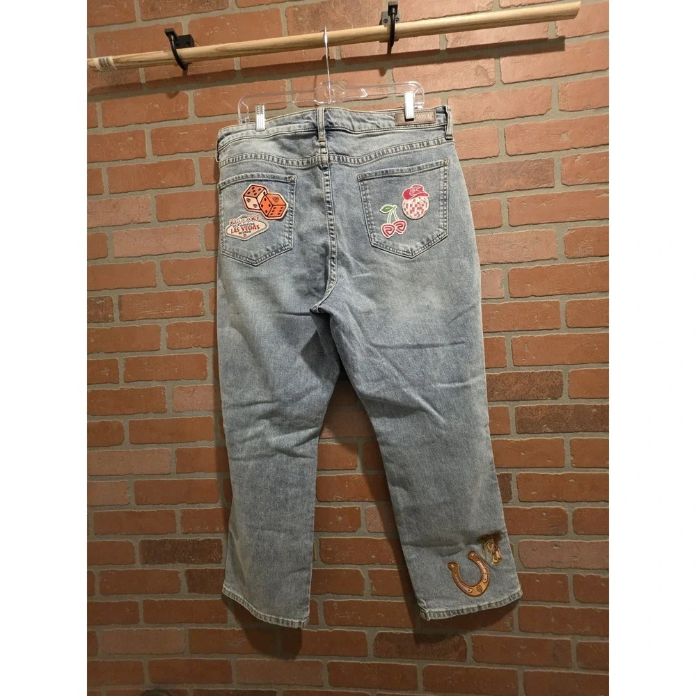 Rock and Roll Denim Womens 36×27 High Rise Straight Cropped‎ Jeans